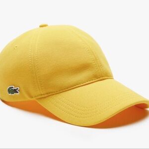 LACOSTE Vintage 6 Panel pique hat